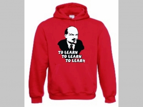 Lenin - To Learn mikina s kapucou stiahnutelnou šnúrkami a klokankovým vreckom vpredu 